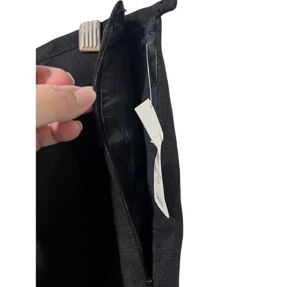 Talbots Womens Size 12 Irish 100% Linen Lined Ankle Pants Black Old Stock NWT - Picture 8 of 11